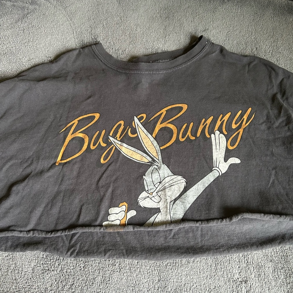 Brandy Melville Bugs Bunny Graphic Cropped Tee